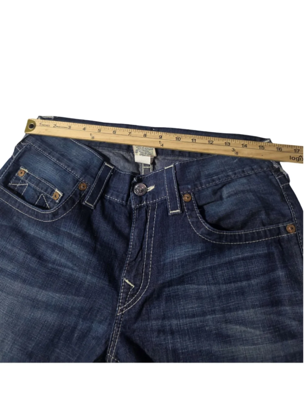 Men's True Religion Straight Jeans, Waist 32, Blue